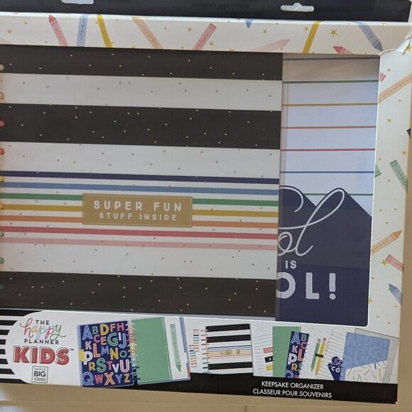 NWT Happy Planner 'Super Fun' Kids Keepsake Organizer Box Kit Big Scrapbooking - Picture 4 of 7